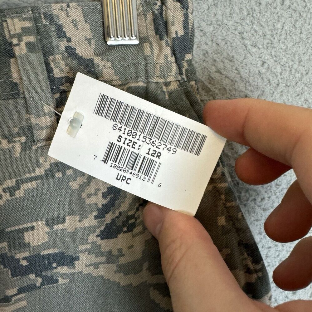 US Air Force Pants Womens 12R Green Camouflage Cargo Military Official - Picture 3 of 10